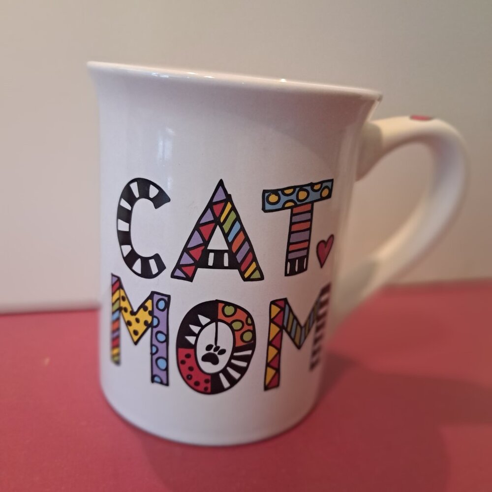 Porcelain Cat Mom Mug